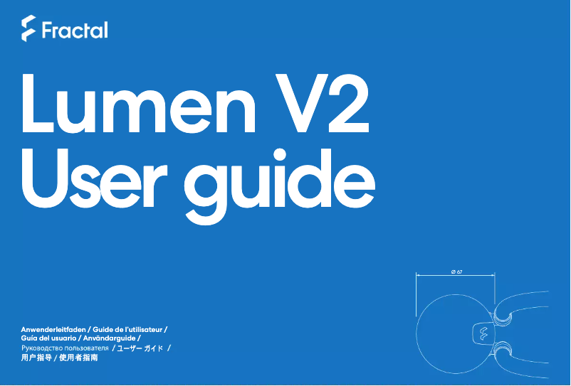 Page 1 of the manual User Manual Fractal Design Lumen S36 RGB V2
