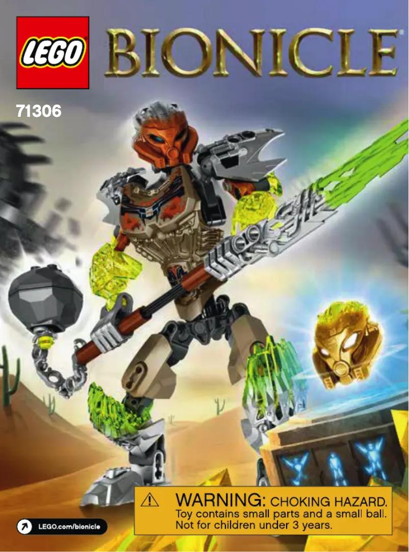 Page 1 de la notice Manuel utilisateur Lego Bionicle 71306