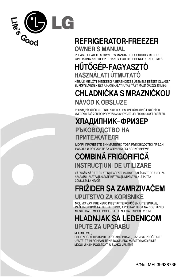 Page 1 de la notice Manuel utilisateur LG GRM562YTQA1