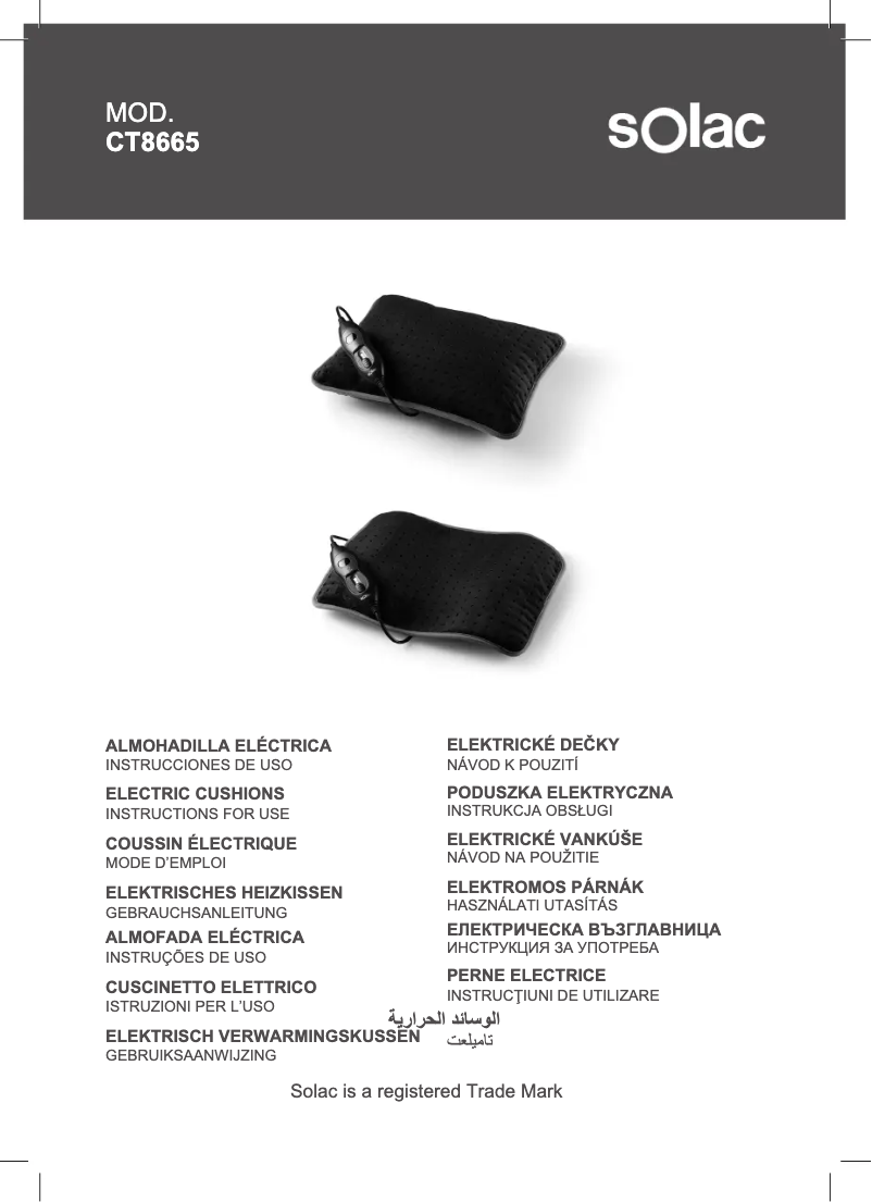 Página 1 del manual Manual de usuario Solac CT8665