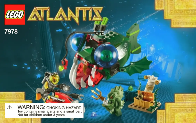 Page 1 of the manual User Manual Lego Atlantis 7978