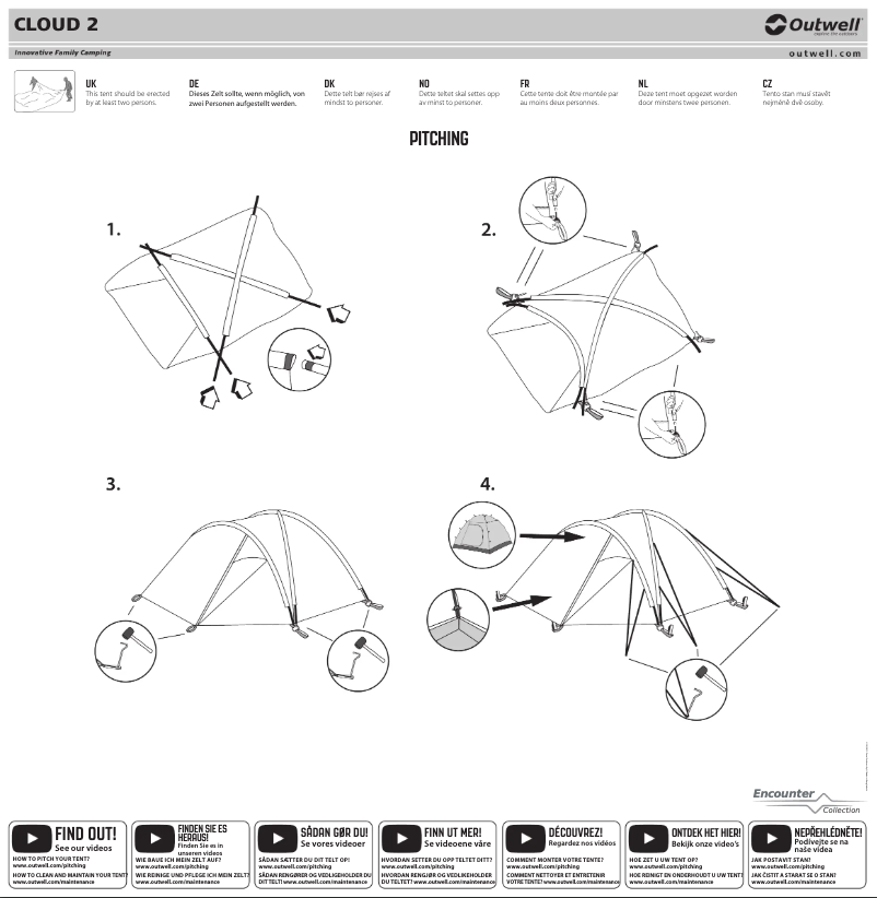 Page 1 de la notice Mode d'emploi Outwell Cloud 2
