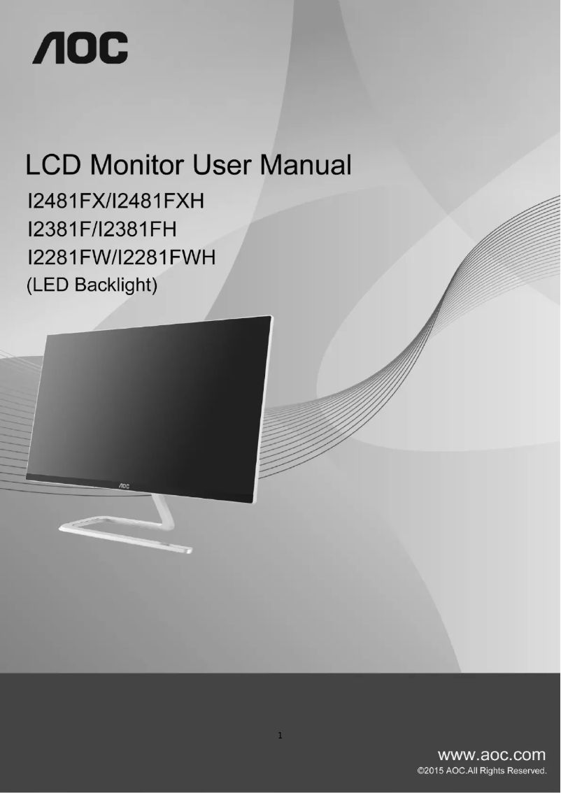 Página 1 del manual Manual de usuario AOC I2481FXH