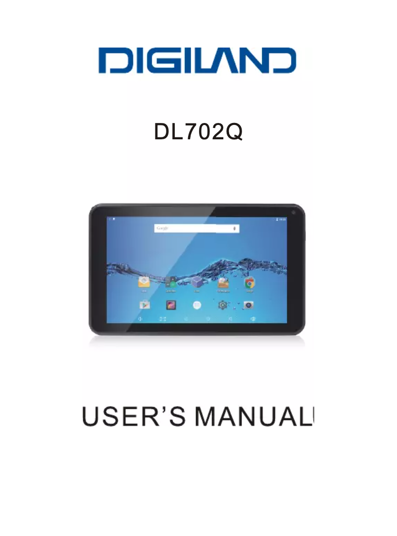Page 1 de la notice Manuel utilisateur Digiland DL702Q