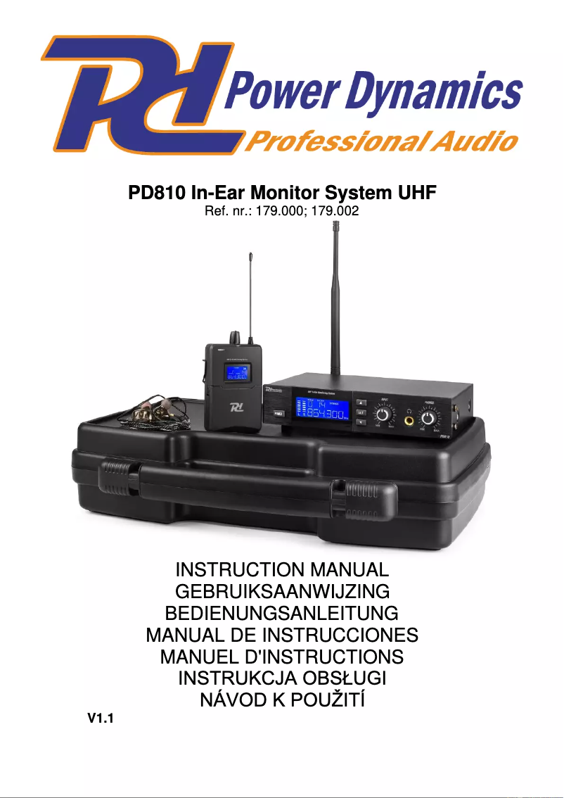 Page 1 de la notice Manuel utilisateur Power Dynamics WS50A