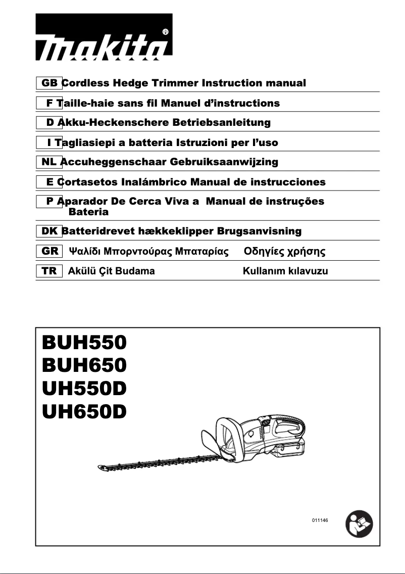 Page 1 de la notice Manuel utilisateur Makita BUH550Z