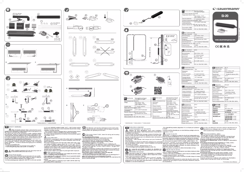 Page 1 of the manual User Manual Sauermann SI-20
