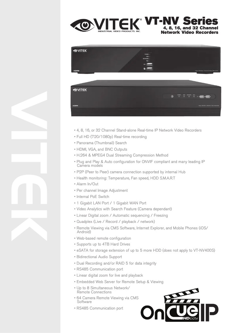 Página 1 del manual Manual de usuario Vitek VT-NV1600S