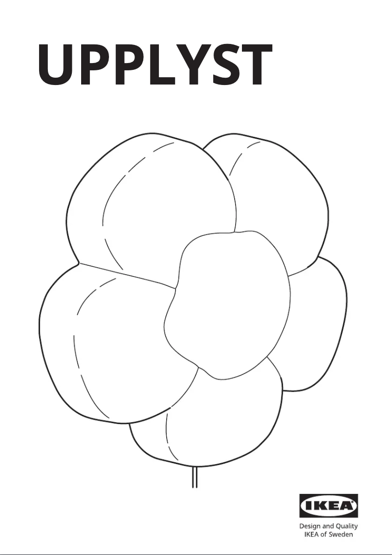 Page 1 de la notice Manuel utilisateur Ikea UPPLYST 904.407.83