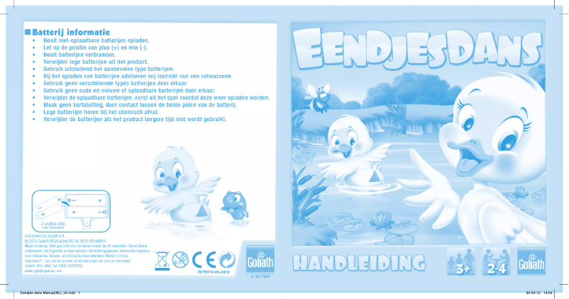 Página 1 del manual Manual de usuario Goliath Eendjesdans