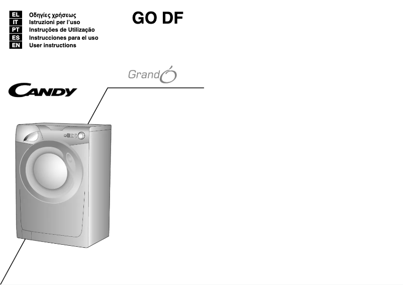 Página 1 del manual Manual de usuario Candy GO 128DF/L-S