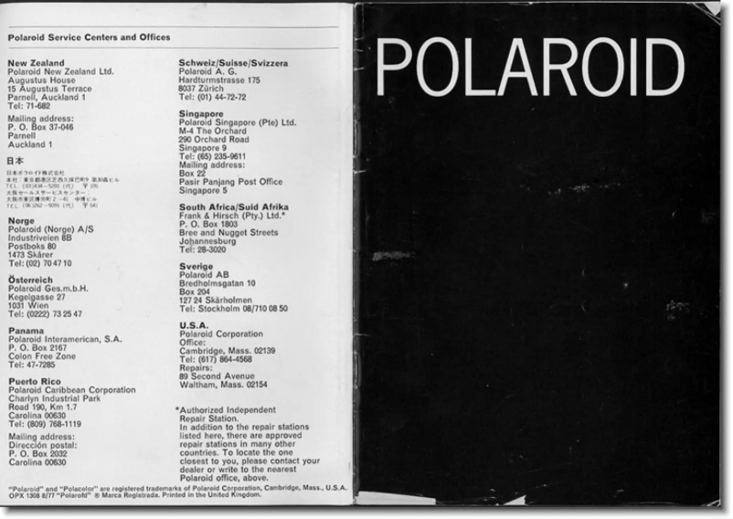 Página 1 del manual Manual de usuario Polaroid Instant 20