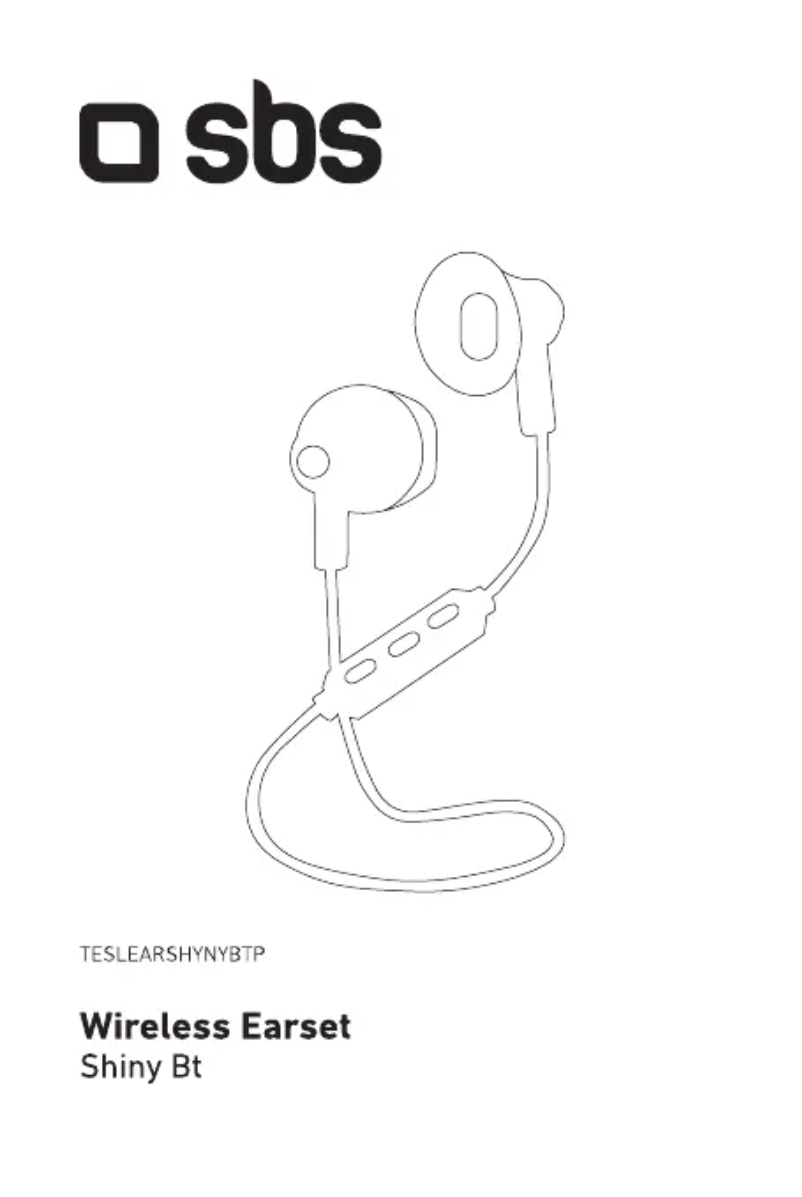 Page 1 of the manual User Manual SBS Shiny BT