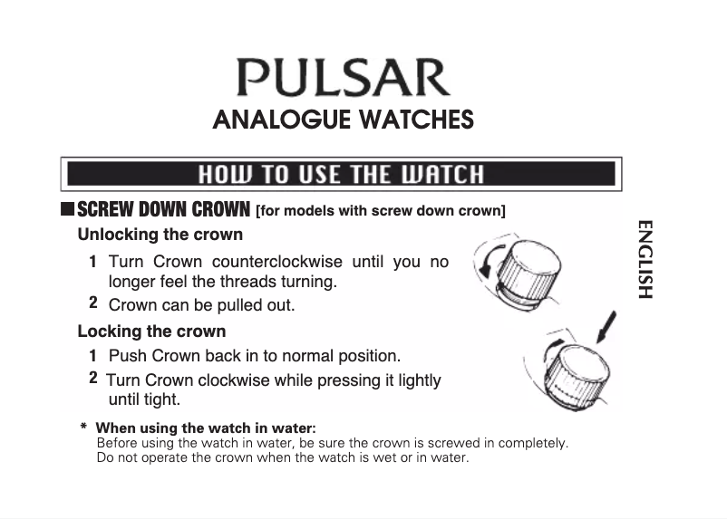 Page 1 of the manual User Manual Pulsar Attitude PH7513X1