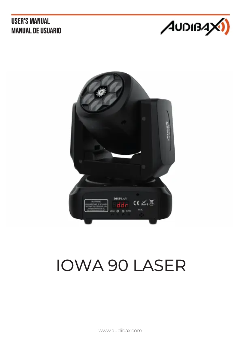 Page 1 de la notice Manuel utilisateur Audibax Iowa 90 Laser