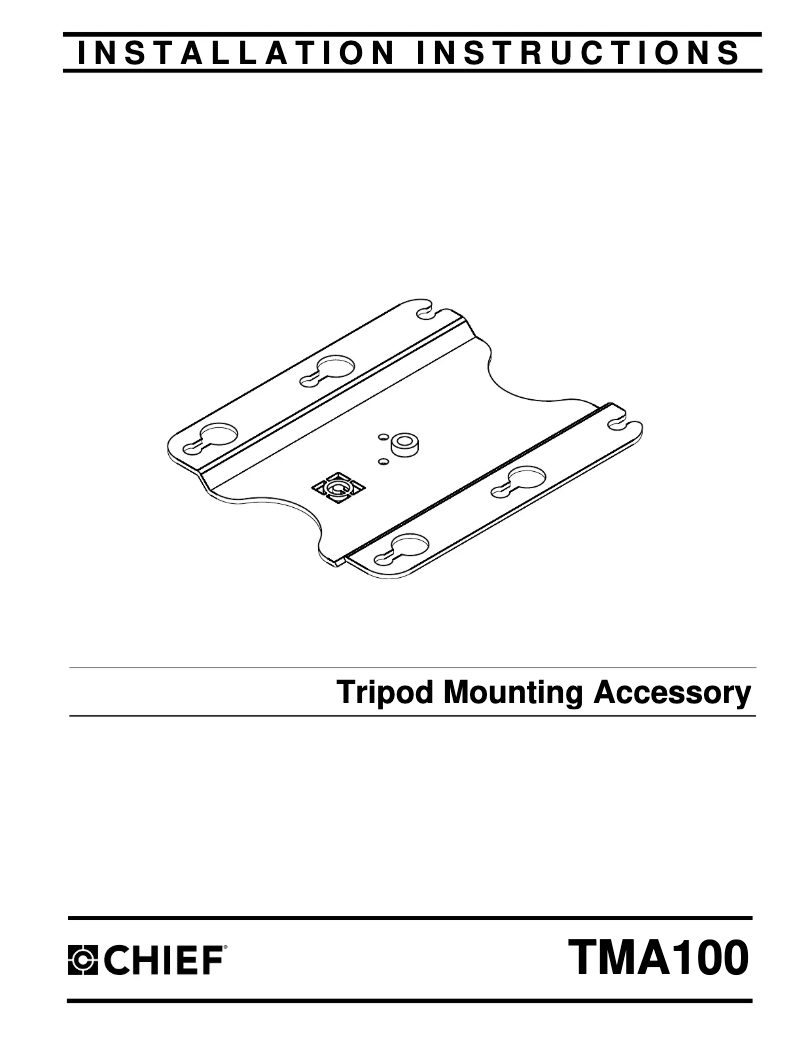 Página 1 del manual Manual de usuario Chief TMA100