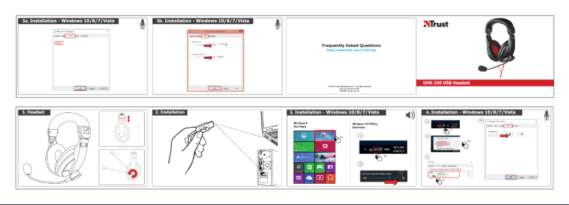 Page 1 de la notice Manuel utilisateur Trust UHS-330