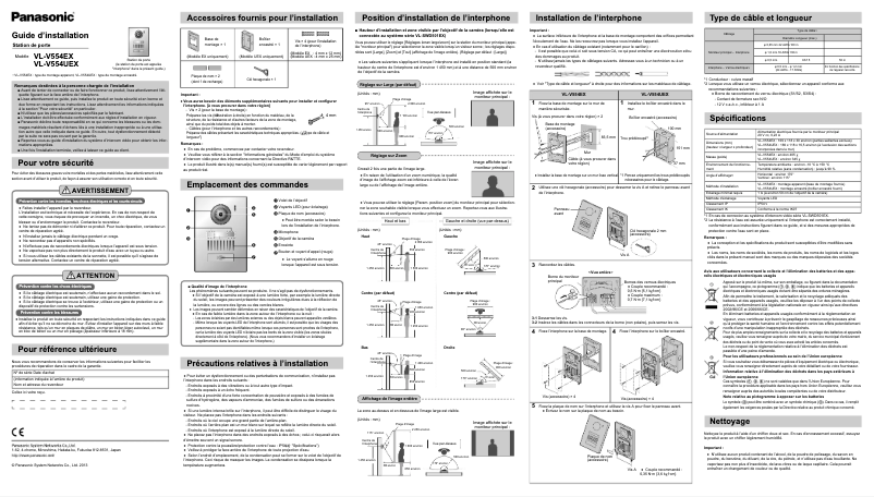 Página 1 del manual Manual de usuario Panasonic VL-V554