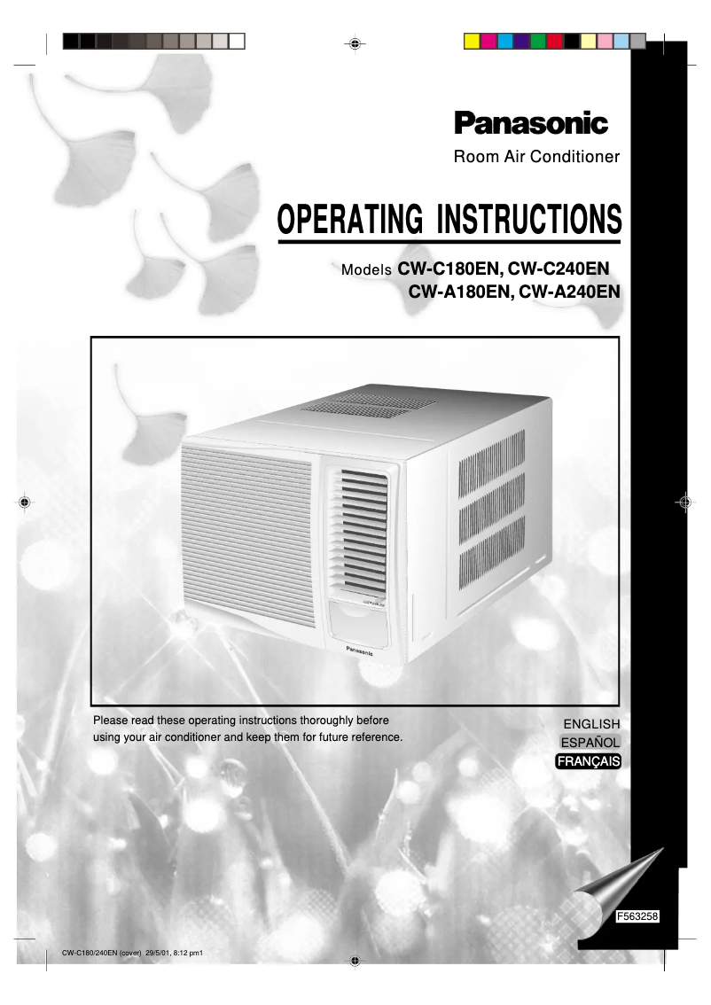 Página 1 del manual Manual de usuario Panasonic CW-A240EN