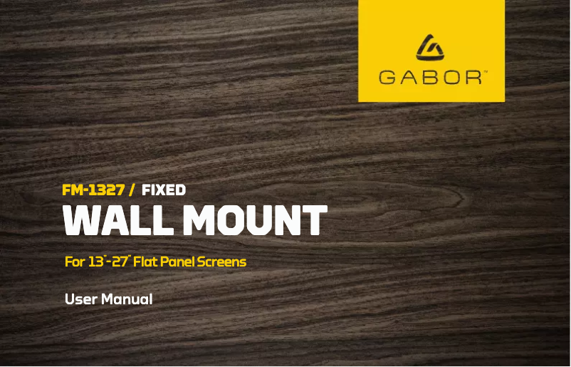 Page 1 de la notice Manuel utilisateur Gabor FM-1327