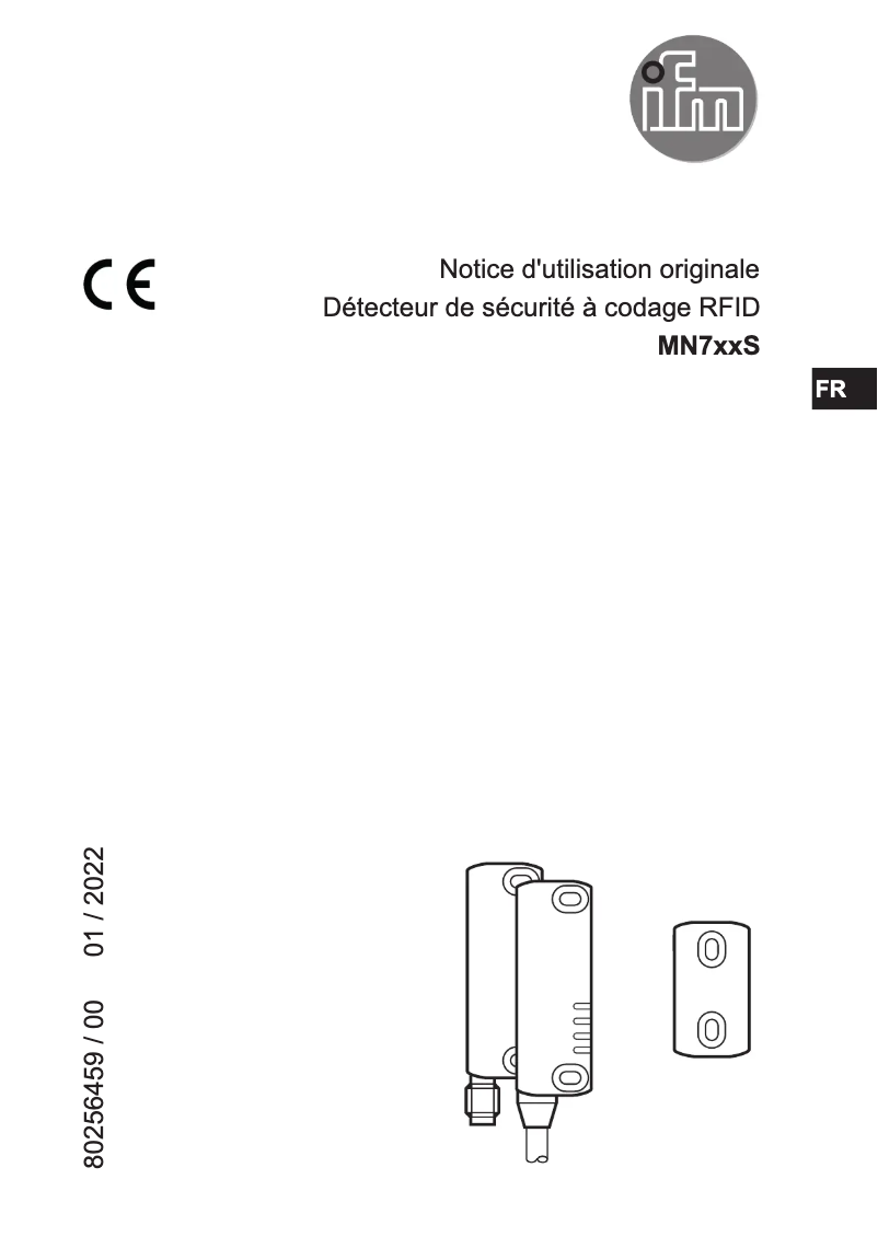 Page 1 de la notice Manuel utilisateur IFM MN708S