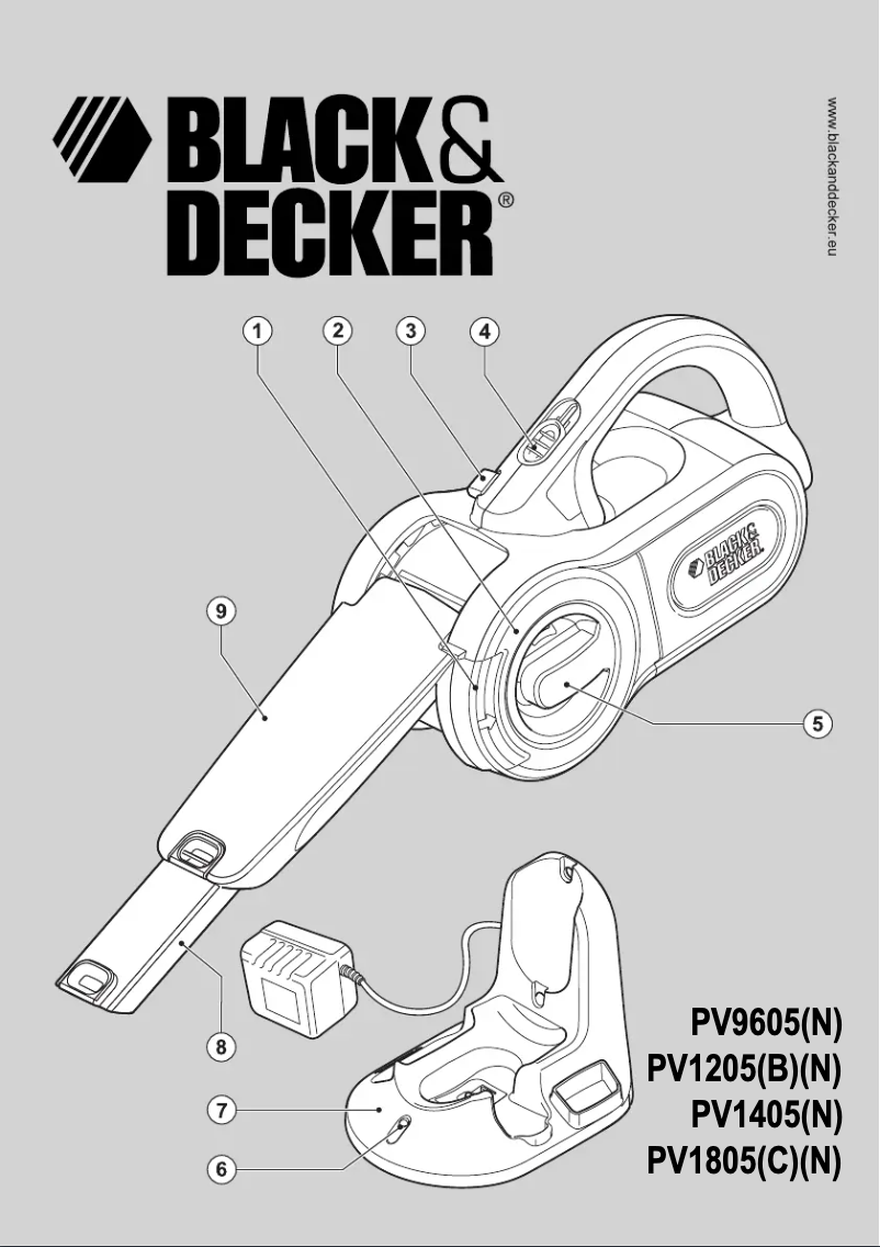 Page n°1 - Manuel utilisateur Black & Decker PV1805C