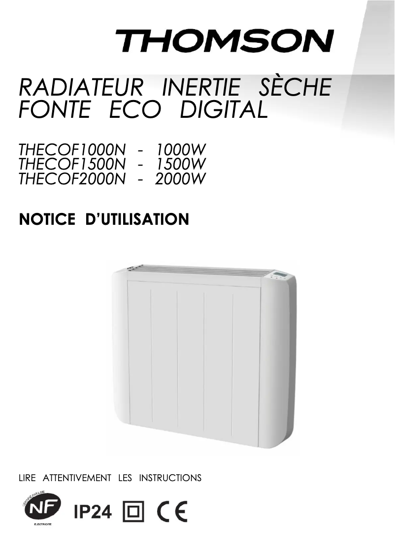 Page 1 de la notice Manuel utilisateur Thomson THECOF2000N