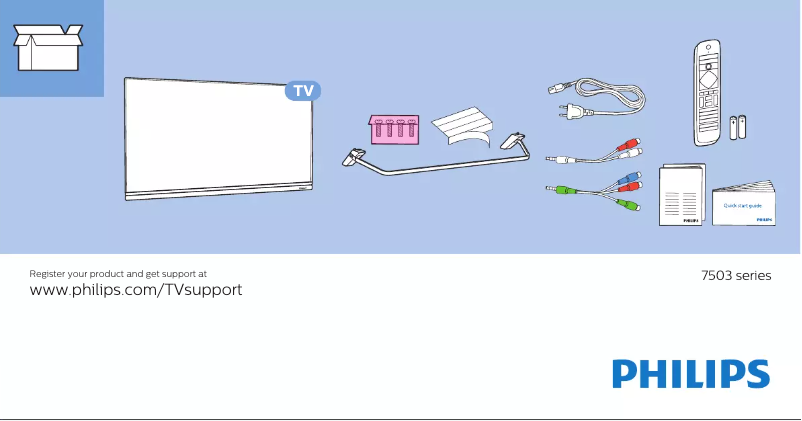 Image de la première page du manuel de l'appareil 49PUS7503