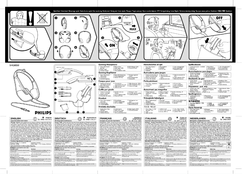 Página 1 del manual Manual de usuario Philips SHG8050