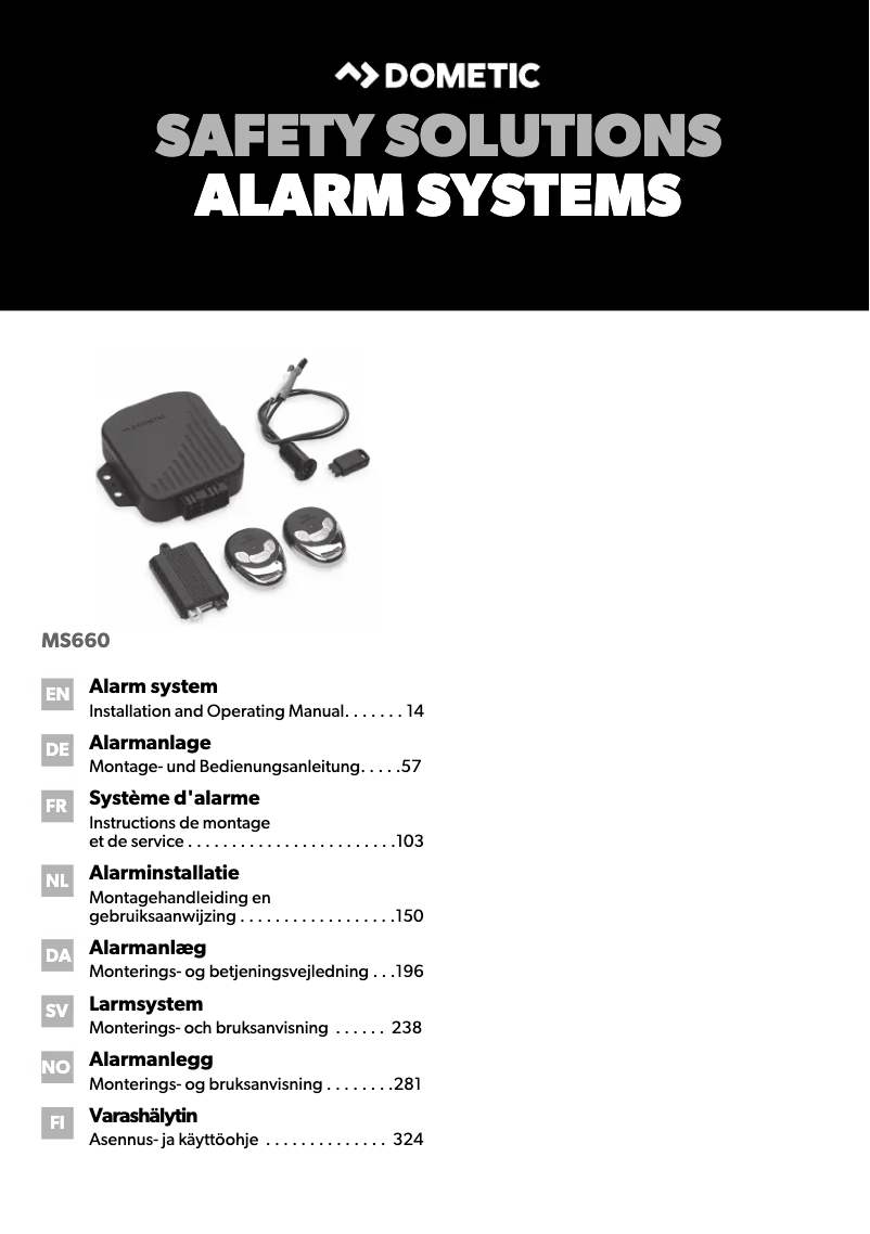 Page 1 de la notice Manuel utilisateur Dometic MagicSafe MS 660