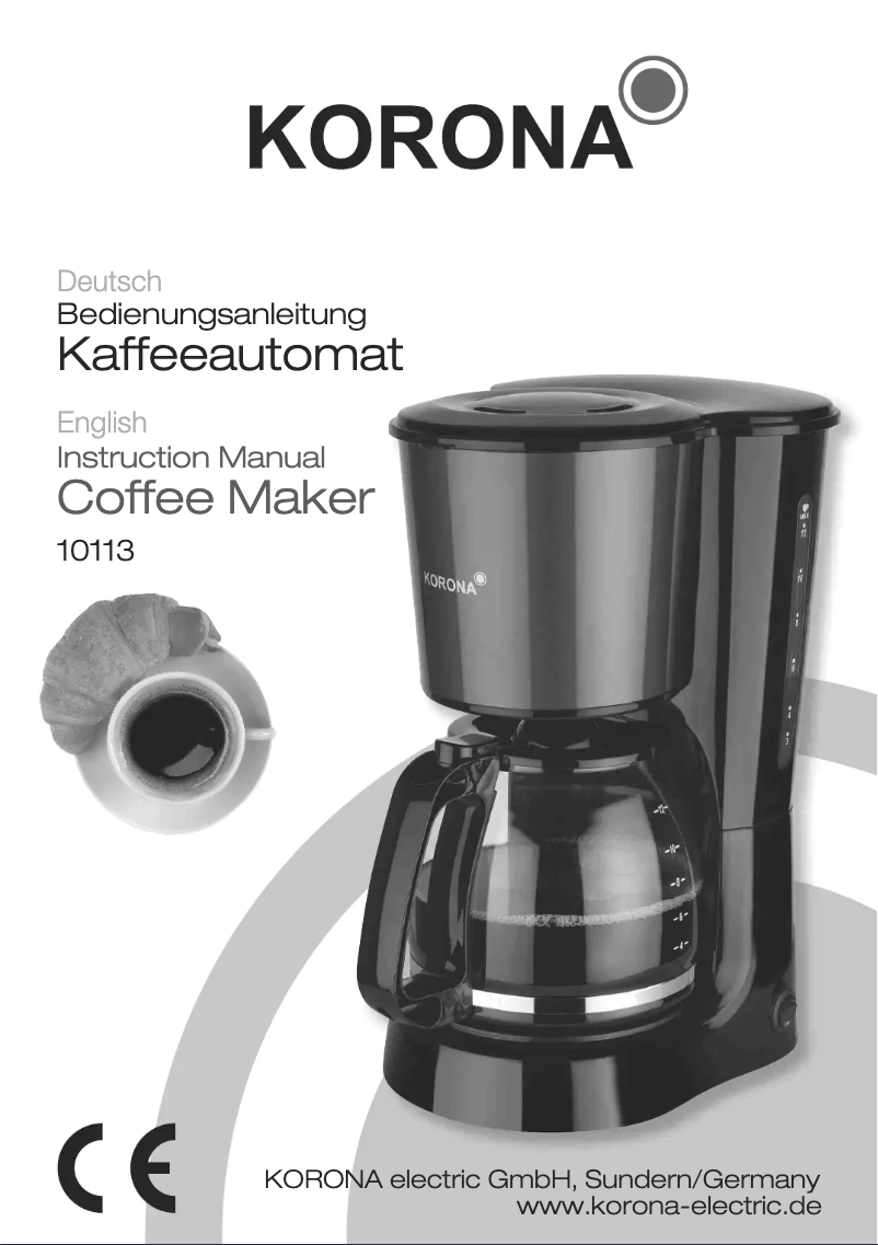 Page 1 de la notice Manuel utilisateur Korona 10113