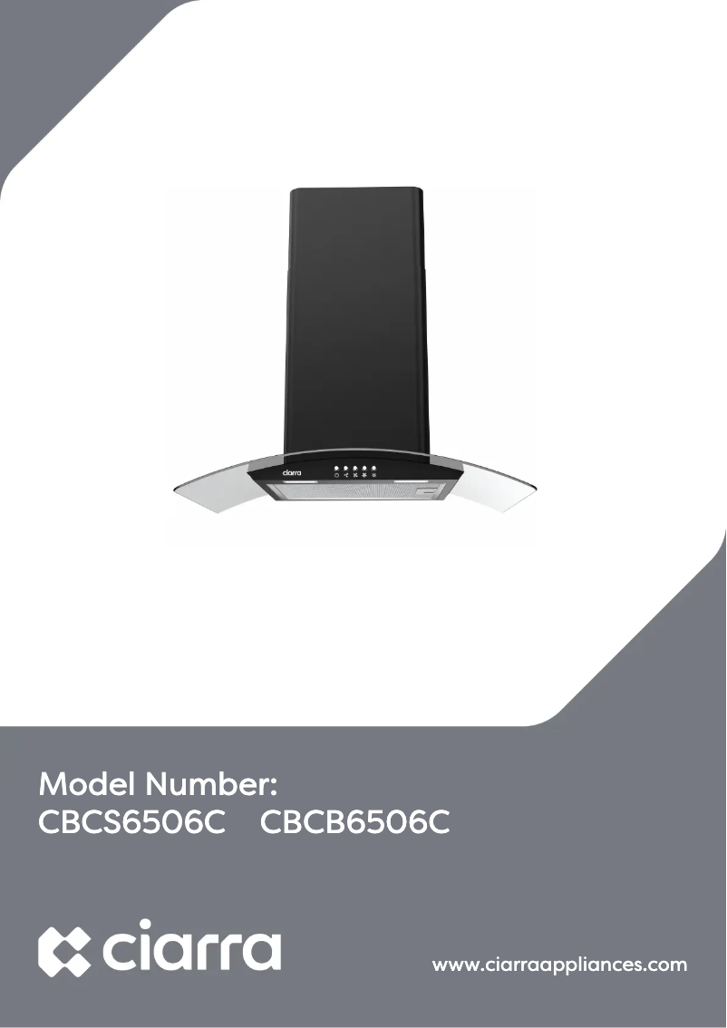 Page 1 de la notice Manuel utilisateur Ciarra CBCB6506C