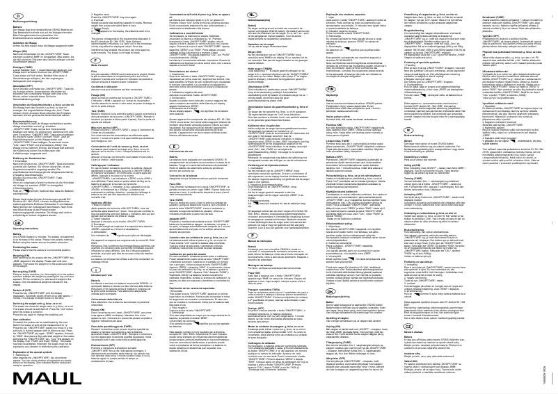 Page 1 de la notice Manuel utilisateur MAUL Square