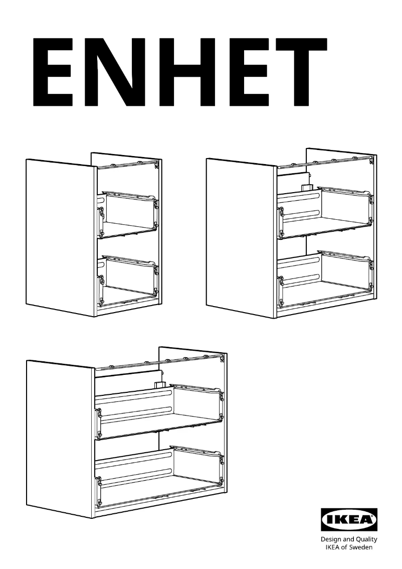 Page 1 de la notice Manuel utilisateur Ikea ENHET 204.406.06