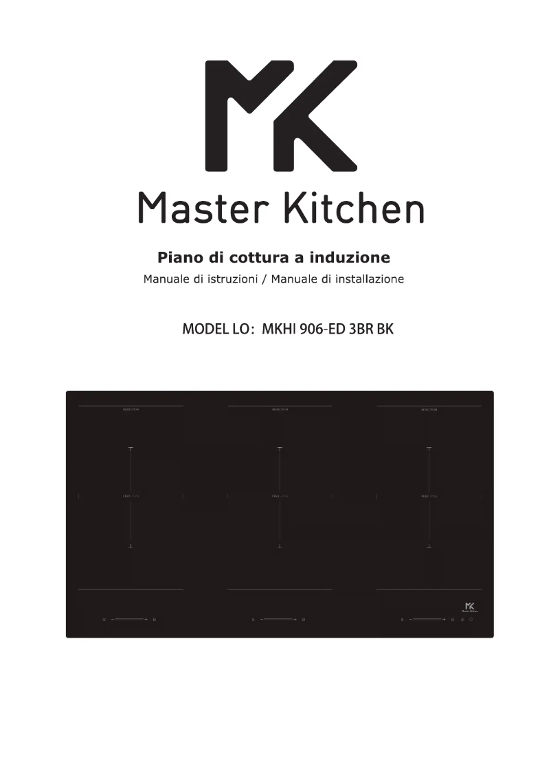 Page 1 de la notice Manuel utilisateur Master Kitchen MKHI 906-ED 3BR BK