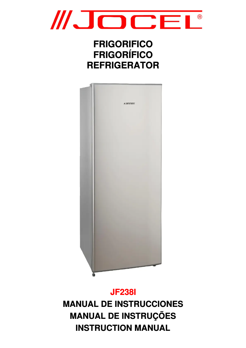 Page 1 de la notice Manuel utilisateur Jocel JF238I