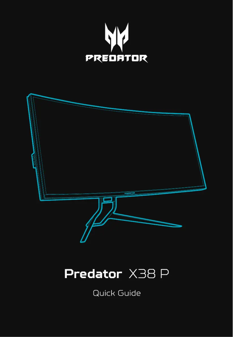 Page 1 de la notice Guide de démarrage rapide Acer Predator X38