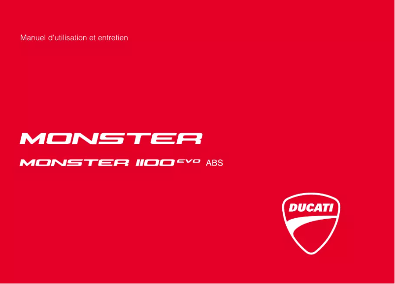 Página 1 del manual Manual de usuario Ducati MONSTER 1100 EVO ABS (2012)