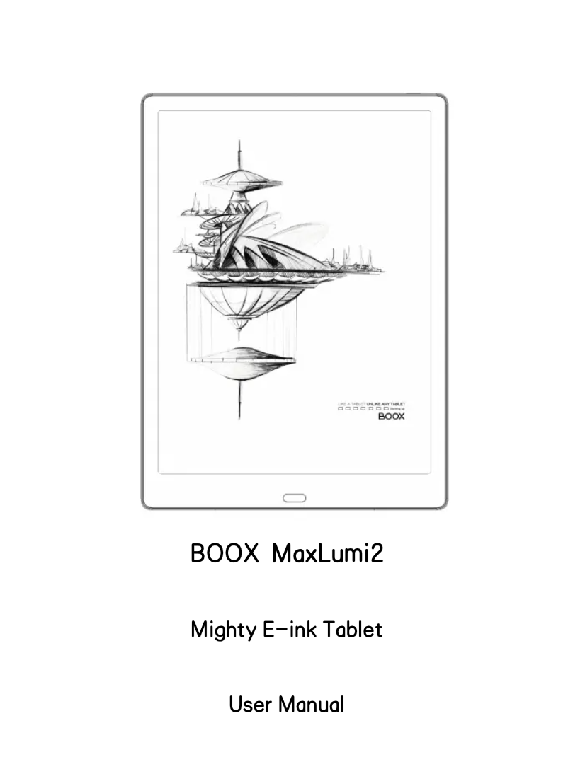 Page 1 de la notice Manuel utilisateur BOOX Max Lumi 2