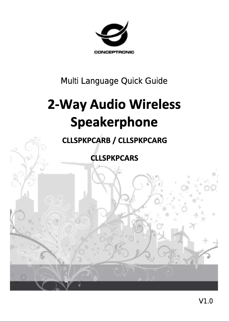 Page 1 of the manual User Manual LevelOne CLLSPKPCARG