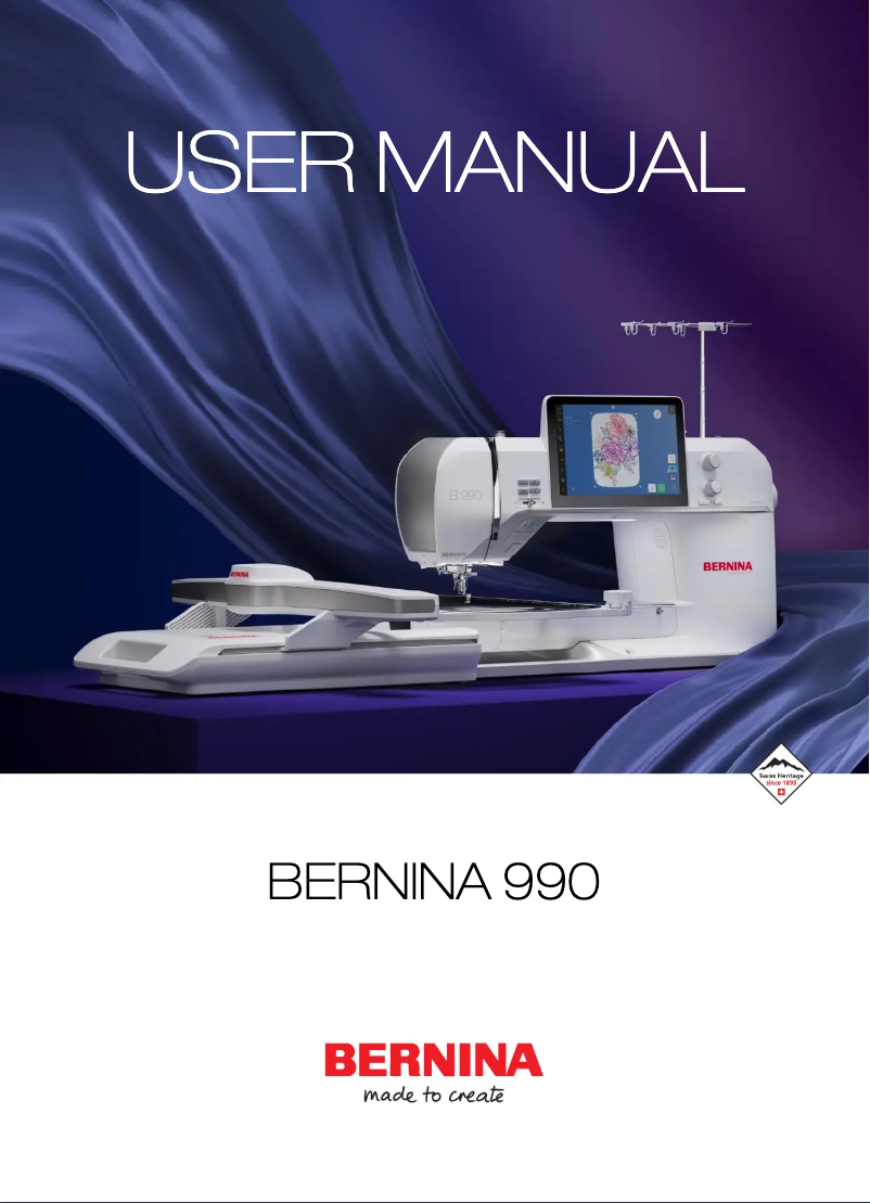 Page 1 de la notice Manuel utilisateur Bernina 990