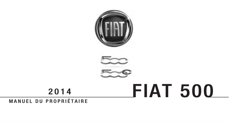 Page 1 de la notice Manuel utilisateur Fiat 500c (2014)