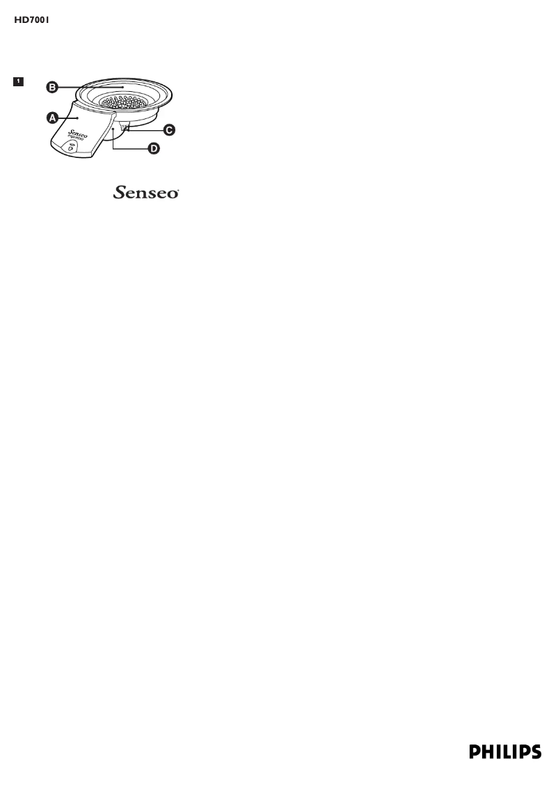 Página 1 del manual Manual de usuario Philips HD7001