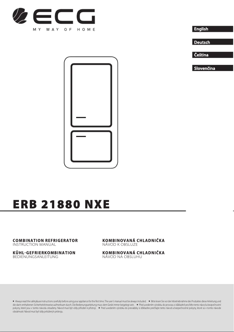 Página 1 del manual Manual de usuario ECG ERB 21881 NXE