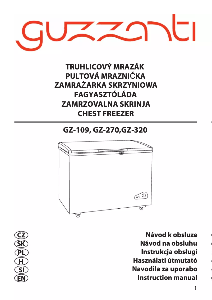 Página 1 del manual Manual de usuario Guzzanti GZ-270