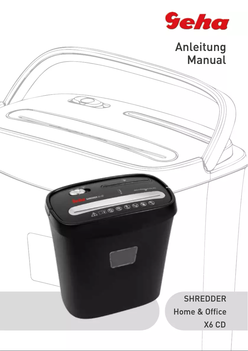 Page 1 de la notice Manuel utilisateur Geha Home & Office X6 CD