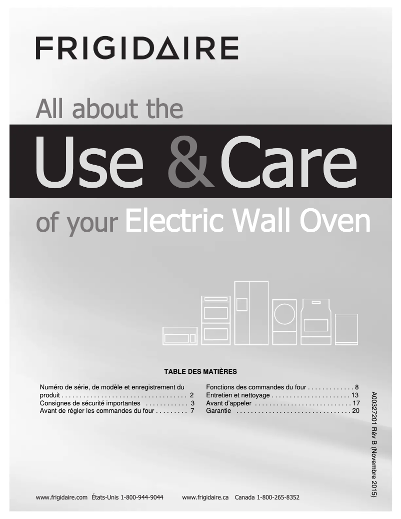 Página 1 del manual Manual de usuario Frigidaire FFEW2415QB