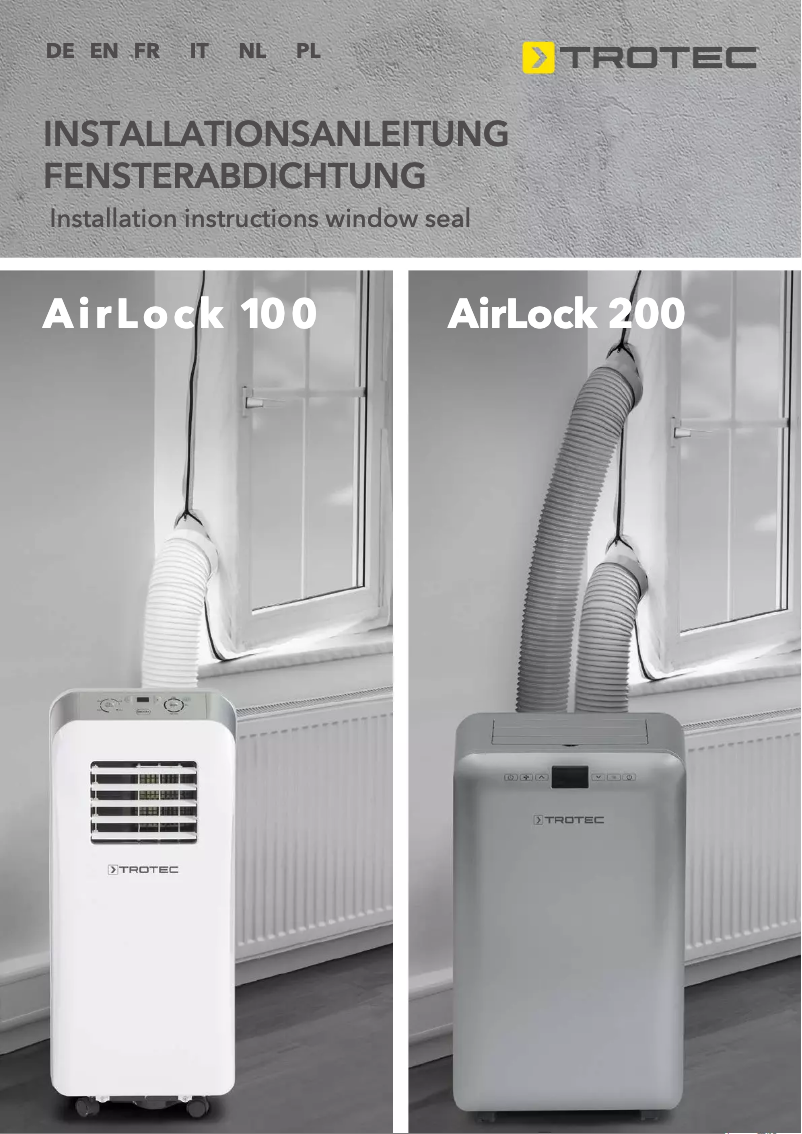 Page 1 of the manual User Manual Trotec AirLock 200