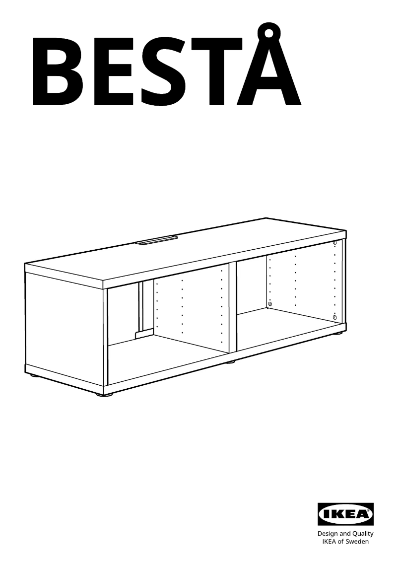 Page 1 de la notice Manuel utilisateur Ikea BESTÅ 502.945.09