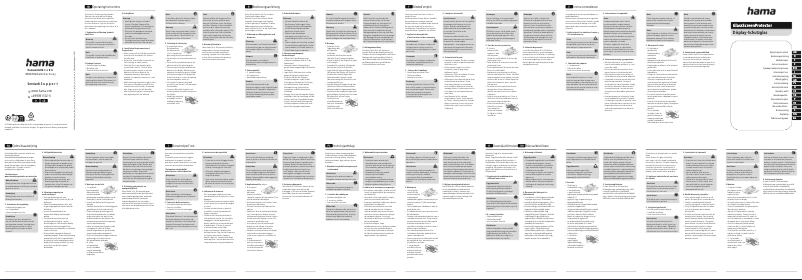 Page 1 de la notice Manuel utilisateur Hama 00213084